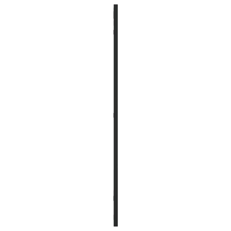 vidaXL Wall Mirror Black 50x80 cm Rectangle Iron