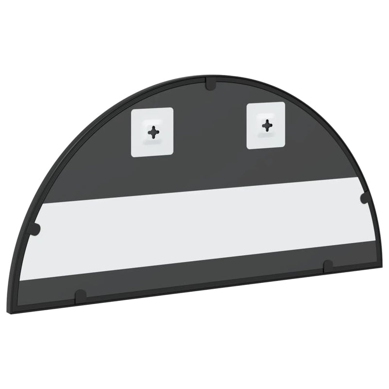 vidaXL Wall Mirror Black 60x30 cm Arch Iron