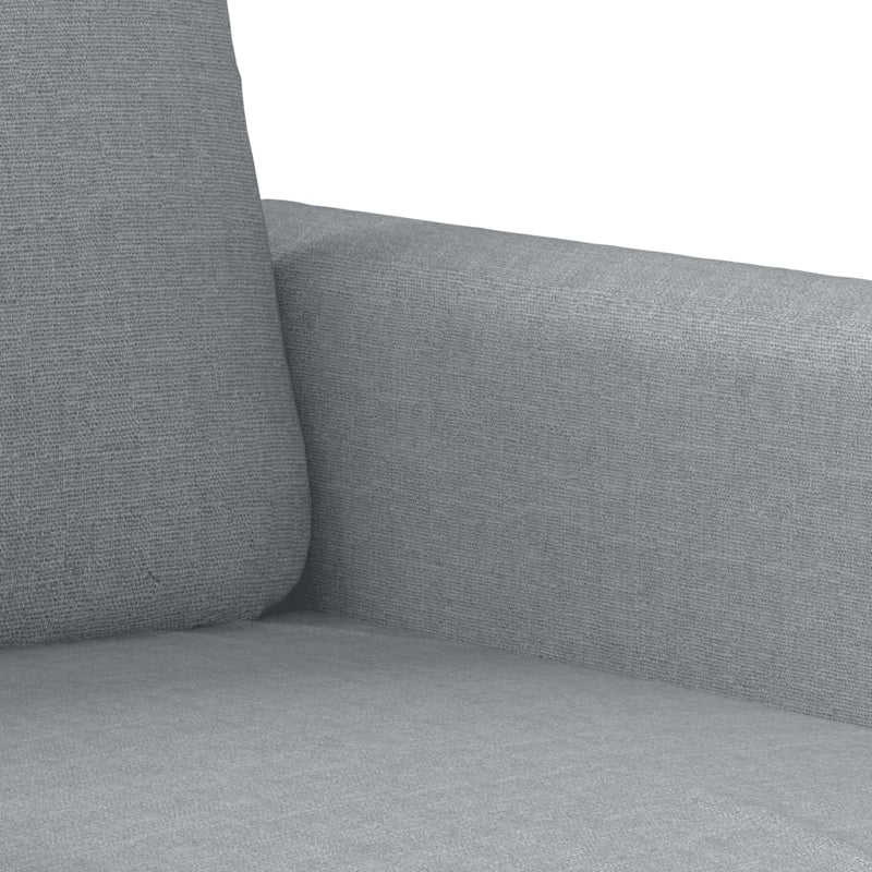 vidaXL 3-Seater Sofa Light Grey Fabric 180 cm