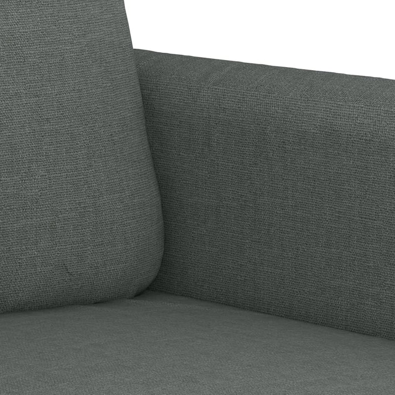 vidaXL 3-Seater Sofa Dark Grey Fabric 180 cm