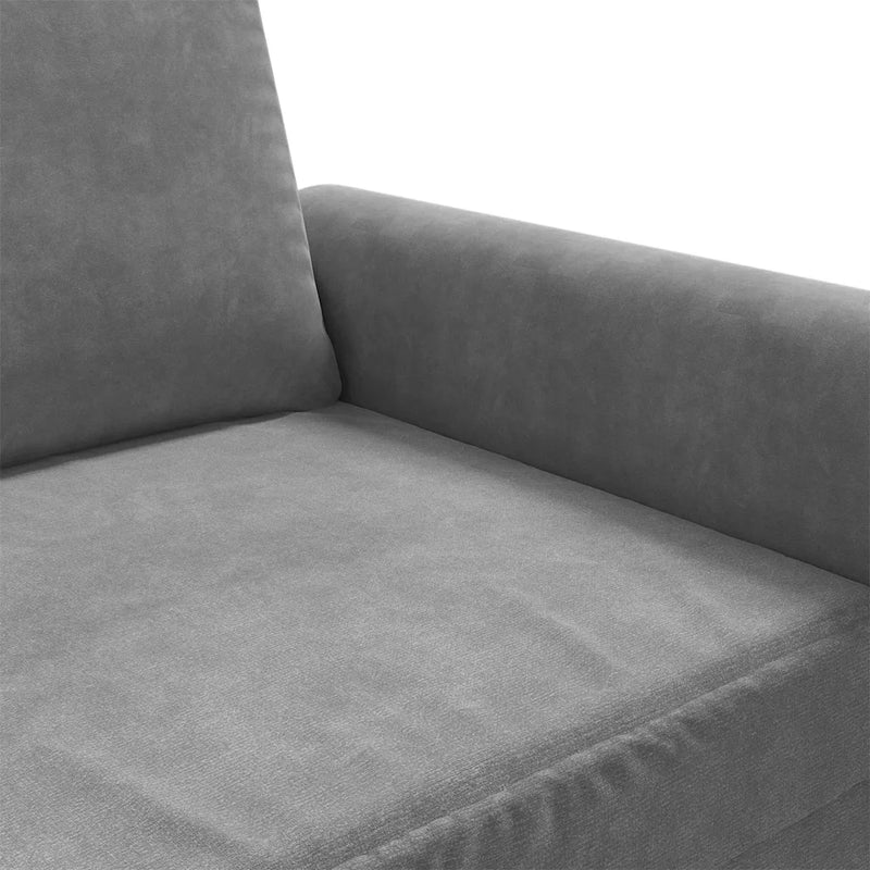 2-Seater Sofa Dark Grey 120 cm Velvet