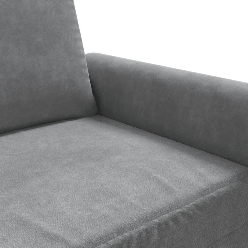 2-Seater Sofa Dark Grey 140 cm Velvet