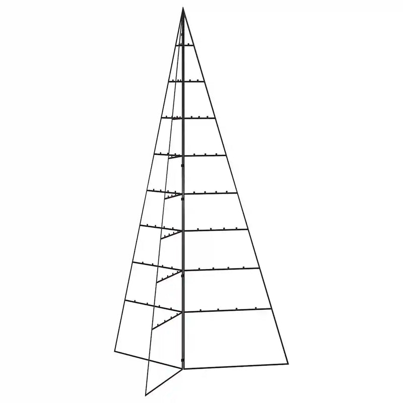 Metal Christmas Tree for Decoration Black 180 cm