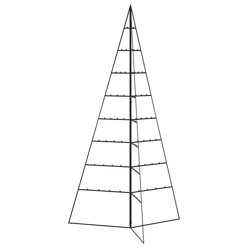 Metal Christmas Tree for Decoration Black 180 cm