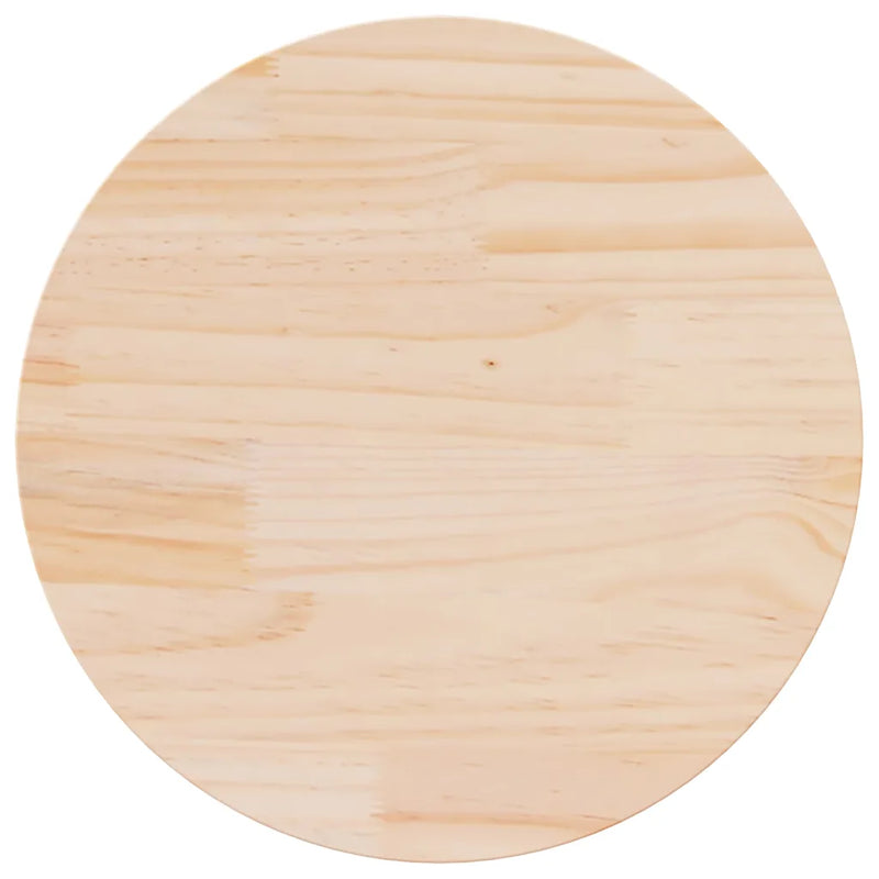Table Top Round ��60x3 cm Solid Wood Pine
