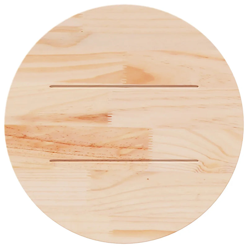 Table Top Round ��60x3 cm Solid Wood Pine