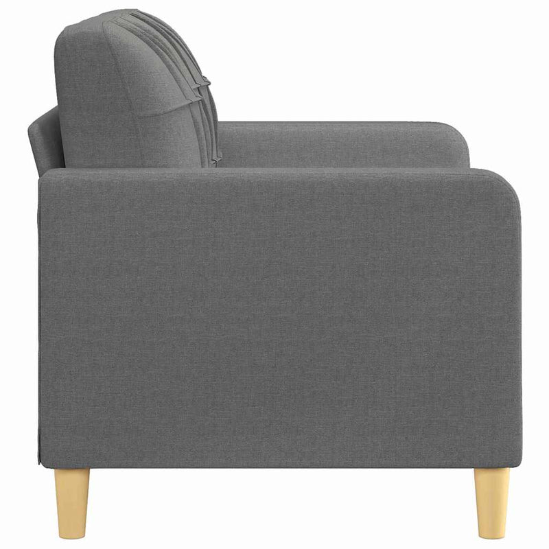 vidaXL 2-Seater Sofa Dark Grey 120 cm Fabric