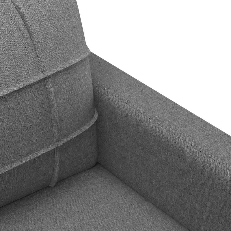 vidaXL 2-Seater Sofa Dark Grey 120 cm Fabric