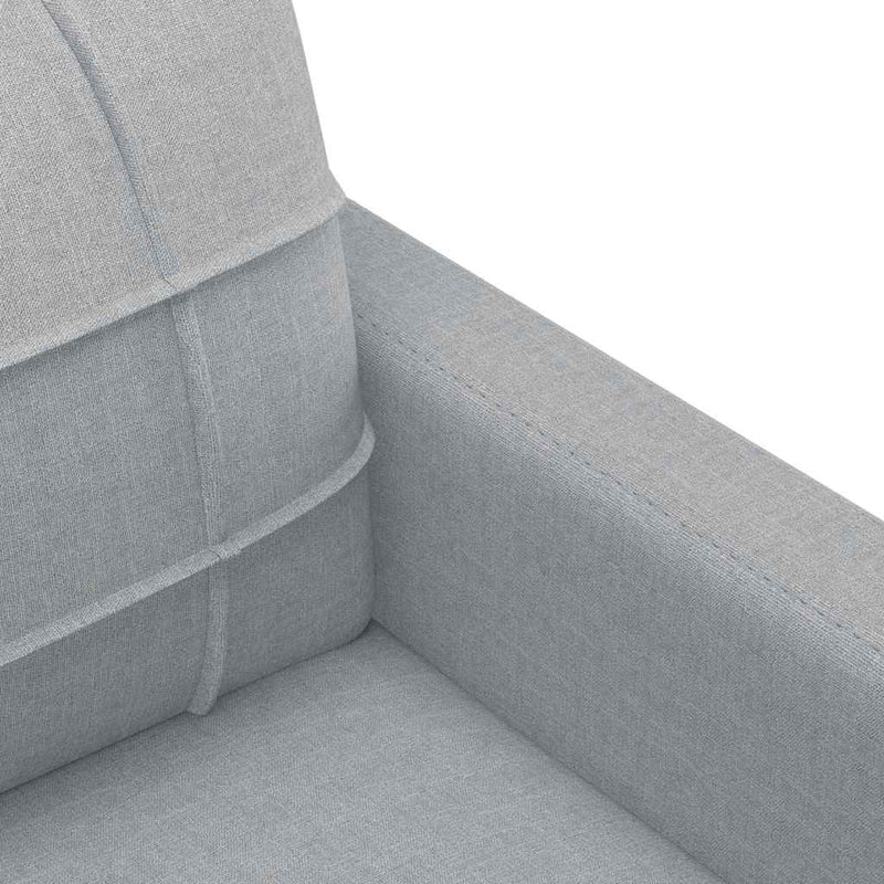 vidaXL 3-Seater Sofa Light Grey 180 cm Fabric