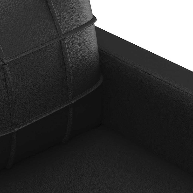vidaXL Sofa Chair Black 60 cm Faux Leather