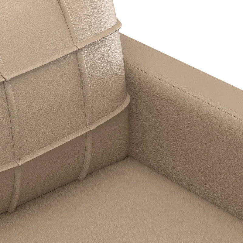 Sofa Chair Cappuccino 60 cm Faux Leather