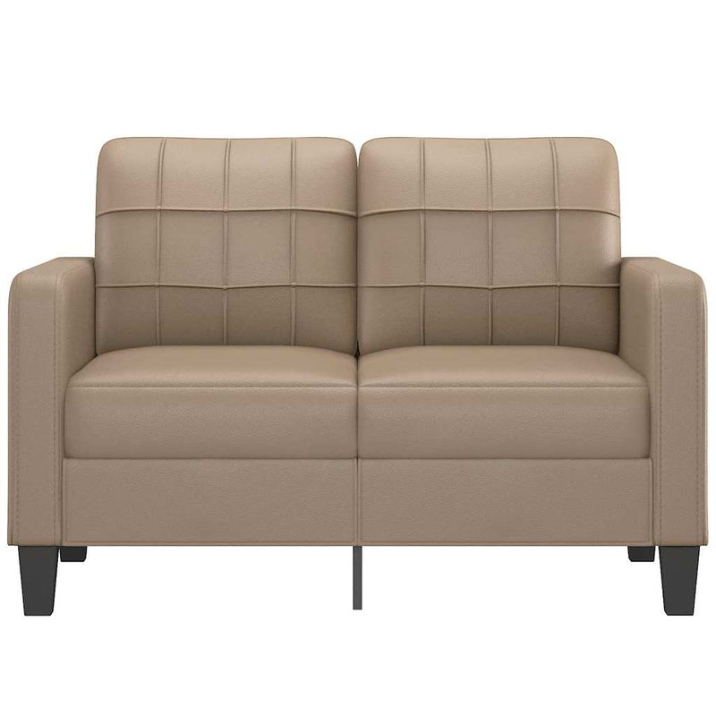 vidaXL 2-Seater Sofa Cappuccino 120 cm Faux Leather