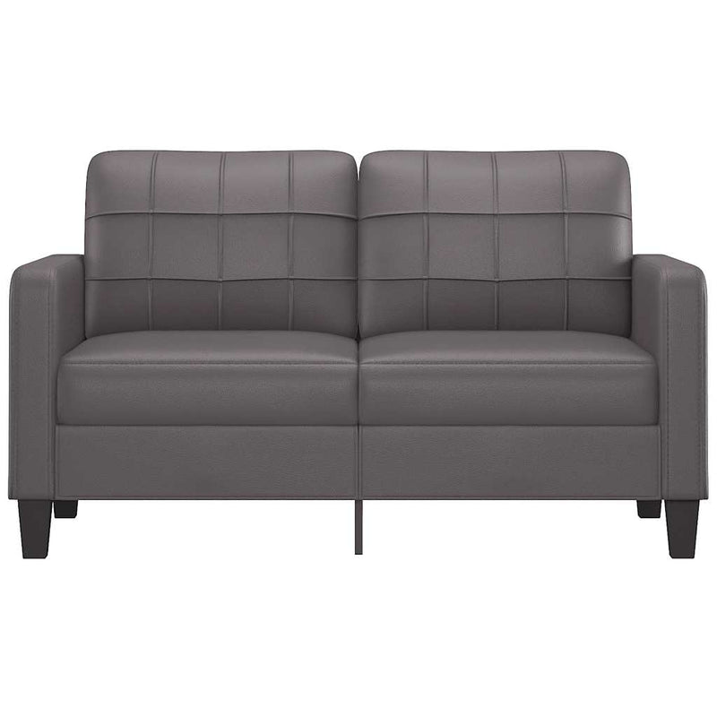 vidaXL 2-Seater Sofa Grey 140 cm Faux Leather