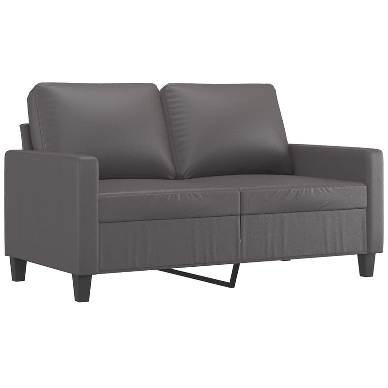 vidaXL 2-Seater Sofa Grey 120 cm Faux Leather
