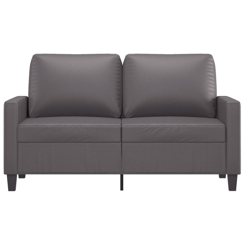 vidaXL 2-Seater Sofa Grey 120 cm Faux Leather