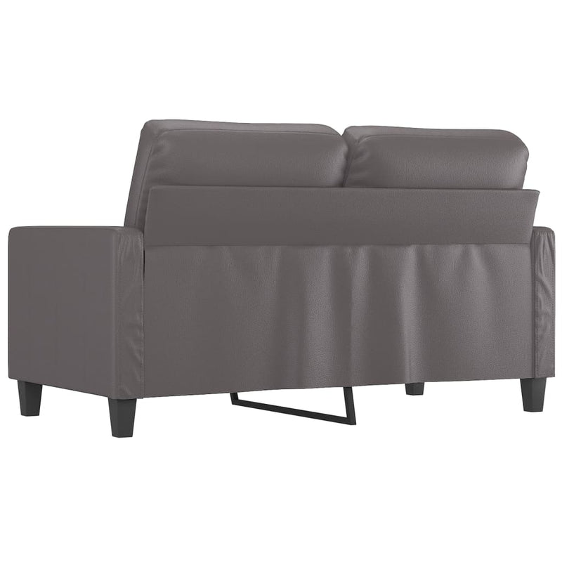 vidaXL 2-Seater Sofa Grey 120 cm Faux Leather
