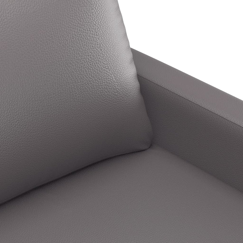 vidaXL 2-Seater Sofa Grey 120 cm Faux Leather