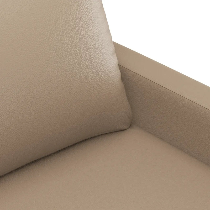 2-Seater Sofa Cappuccino 120 cm Faux Leather