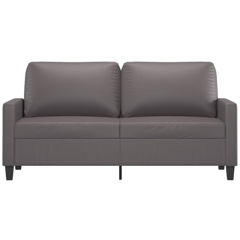 vidaXL 2-Seater Sofa Grey 140 cm Faux Leather