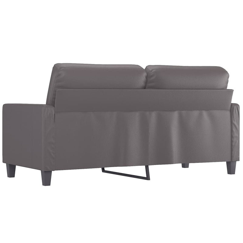 vidaXL 2-Seater Sofa Grey 140 cm Faux Leather