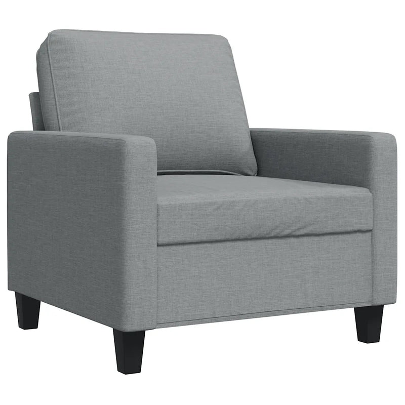 Sofa Chair Light Grey 60 cm Fabric