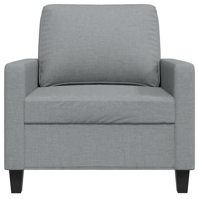 Sofa Chair Light Grey 60 cm Fabric