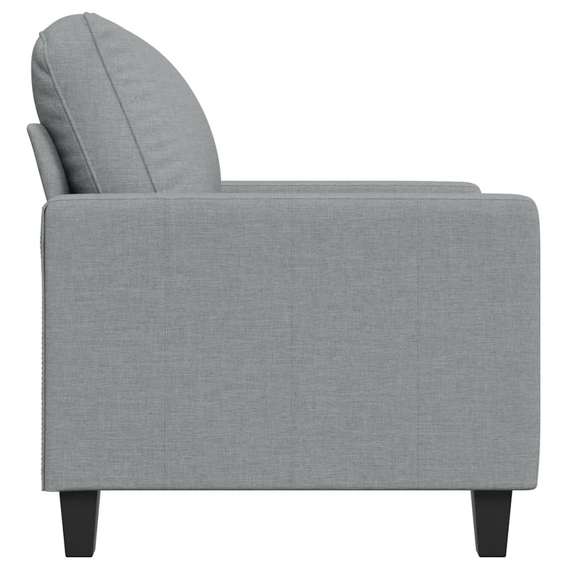 Sofa Chair Light Grey 60 cm Fabric