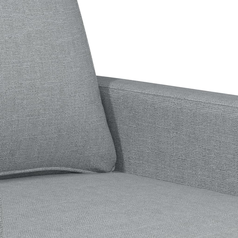 vidaXL 2-Seater Sofa Light Grey 120 cm Fabric