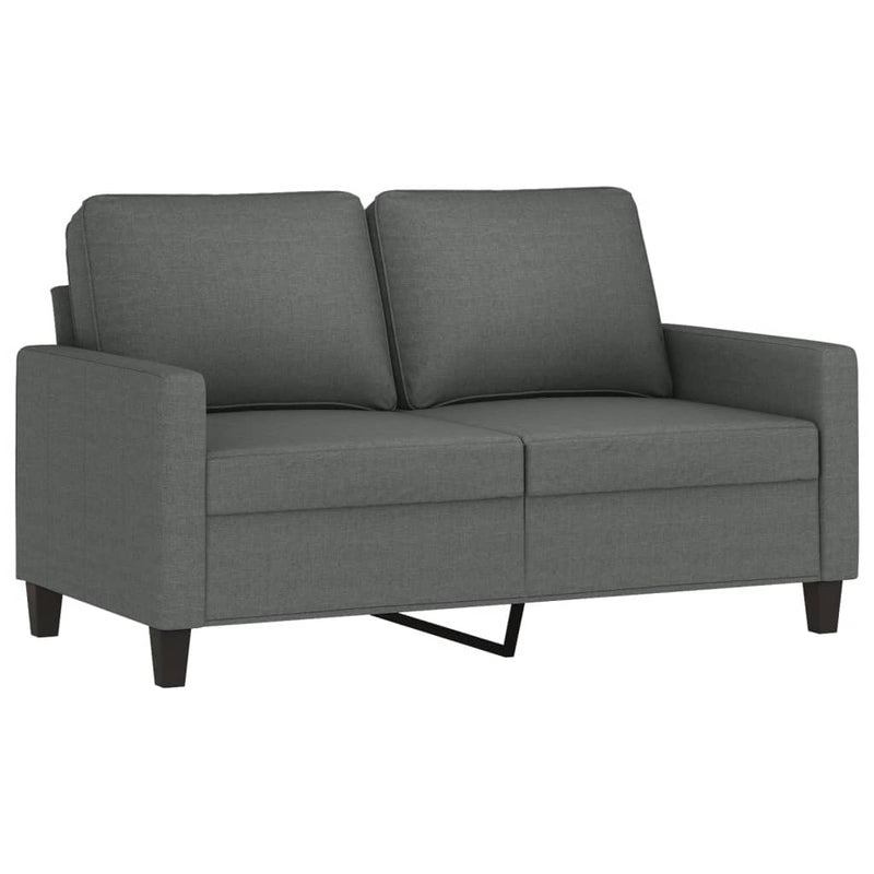 vidaXL 2-Seater Sofa Dark Grey 120 cm Fabric
