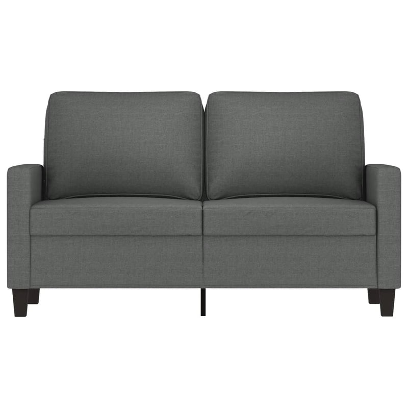 vidaXL 2-Seater Sofa Dark Grey 120 cm Fabric