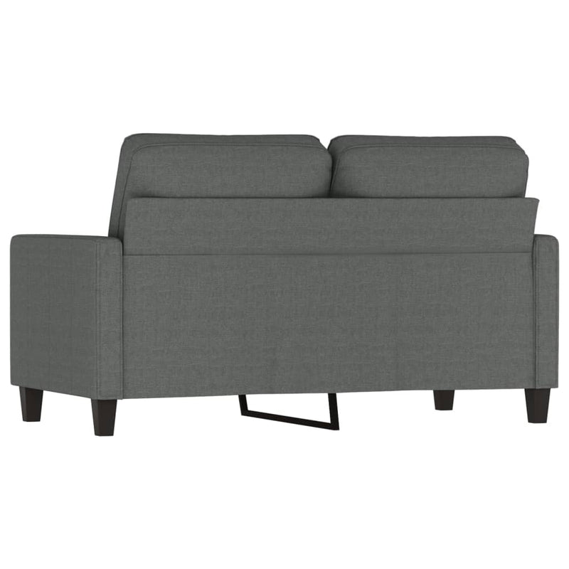 vidaXL 2-Seater Sofa Dark Grey 120 cm Fabric