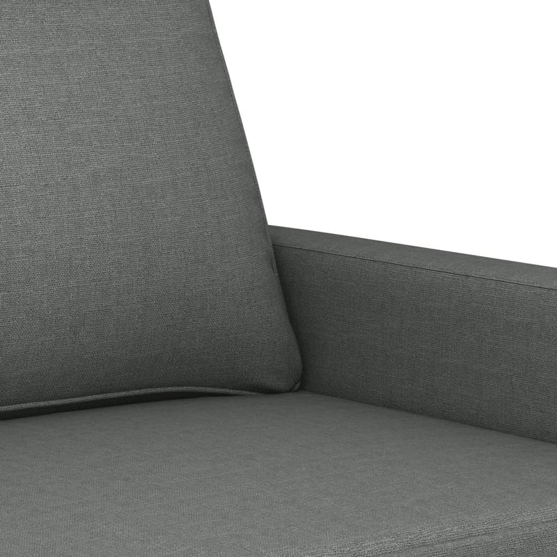 vidaXL 2-Seater Sofa Dark Grey 120 cm Fabric