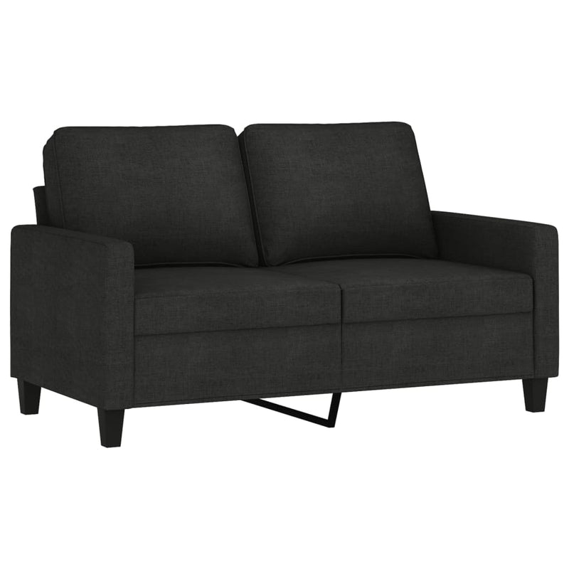 vidaXL 2-Seater Sofa Black 120 cm Fabric