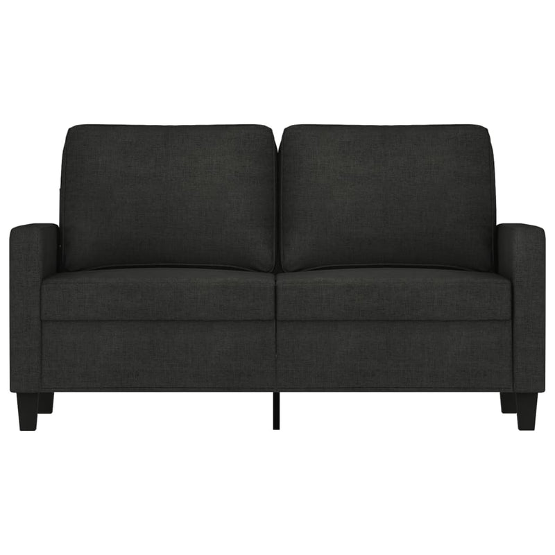 vidaXL 2-Seater Sofa Black 120 cm Fabric