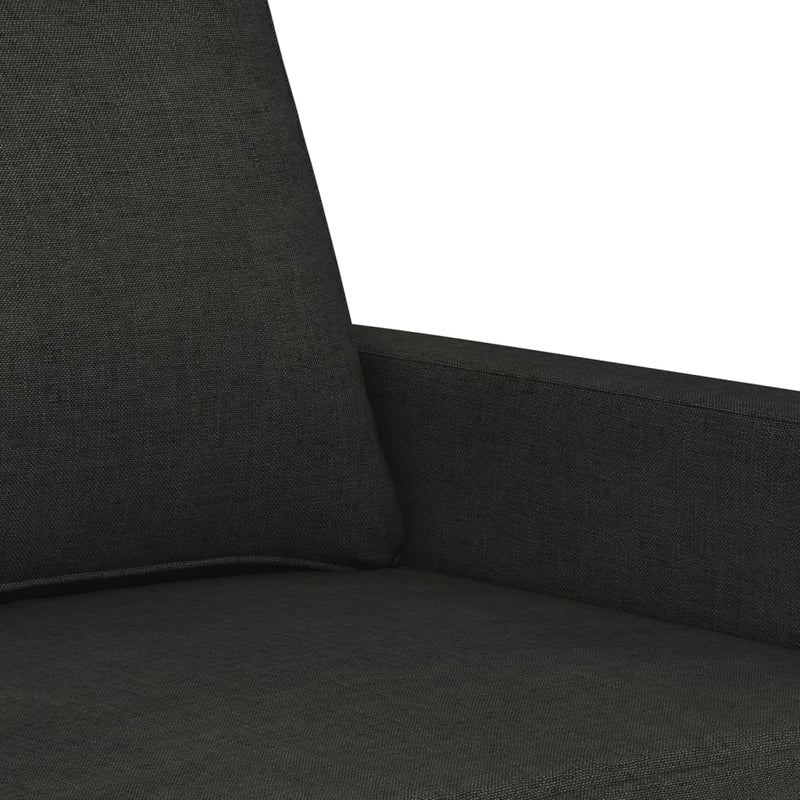 vidaXL 2-Seater Sofa Black 120 cm Fabric