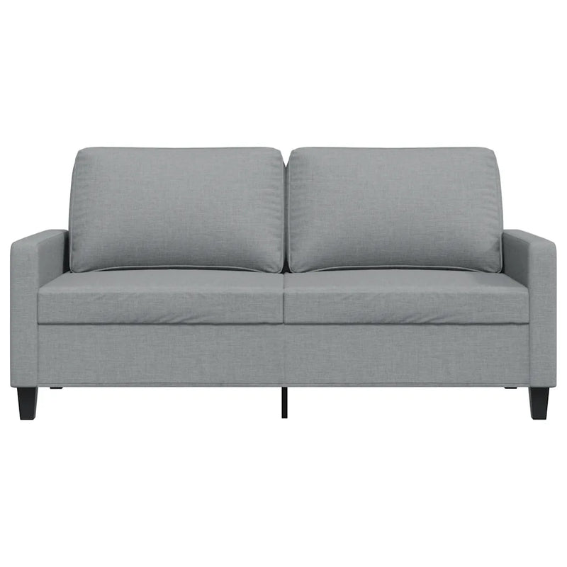 2-Seater Sofa Light Grey 140 cm Fabric