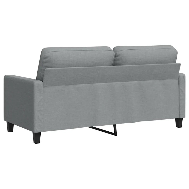 2-Seater Sofa Light Grey 140 cm Fabric