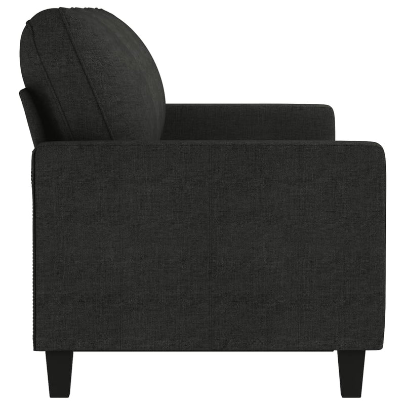 vidaXL 3-Seater Sofa Black 180 cm Fabric