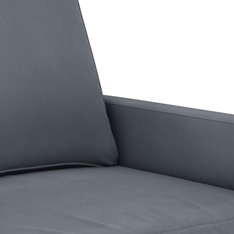 vidaXL 2-Seater Sofa Dark Grey 120 cm Velvet