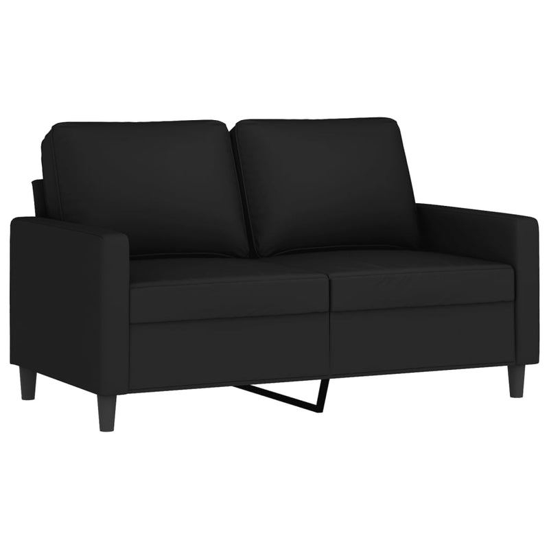vidaXL 2-Seater Sofa Black 120 cm Velvet