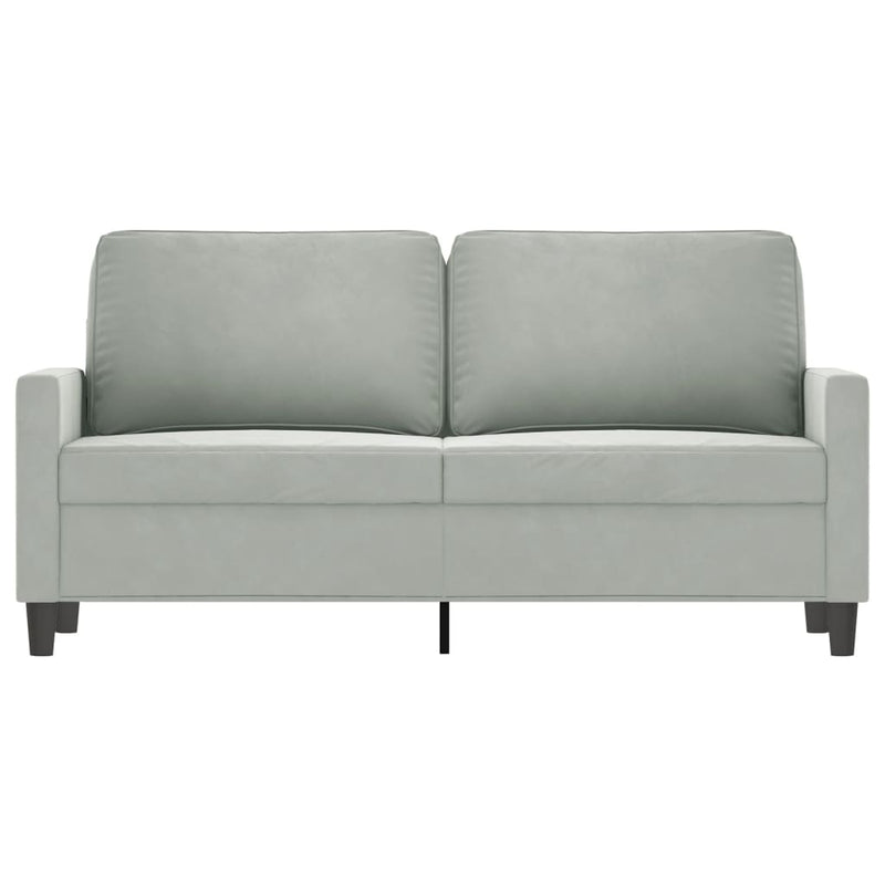 vidaXL 2-Seater Sofa Light Grey 140 cm Velvet