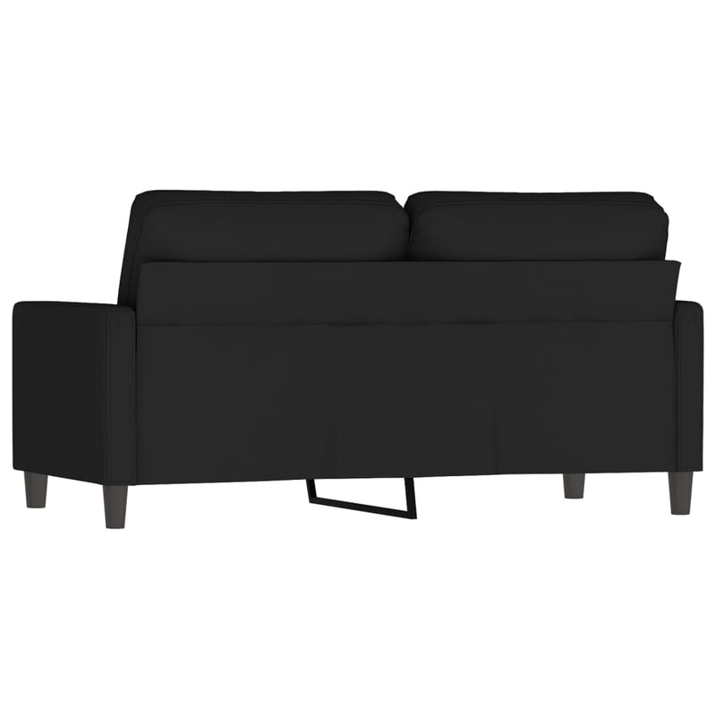 vidaXL 2-Seater Sofa Black 140 cm Velvet