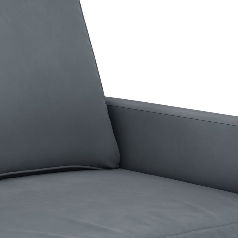 vidaXL 3-Seater Sofa Dark Grey 180 cm Velvet