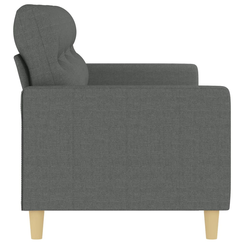 vidaXL 3-Seater Sofa Dark Grey 180 cm Fabric