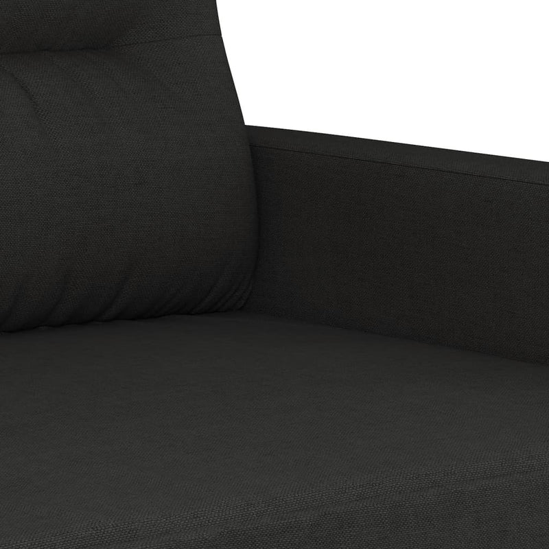vidaXL 3-Seater Sofa Black 180 cm Fabric