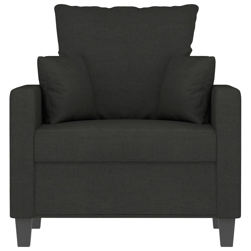 vidaXL Sofa Chair Black 60 cm Fabric
