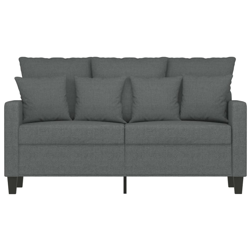 vidaXL 2-Seater Sofa Dark Grey 120 cm Fabric