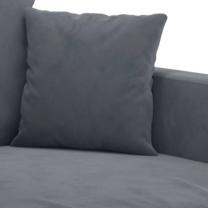 2-Seater Sofa Dark Grey 120 cm Velvet