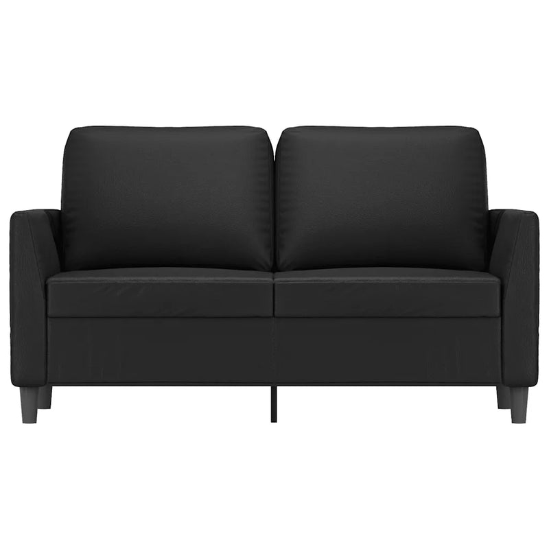 2-Seater Sofa Black 120 cm Faux Leather