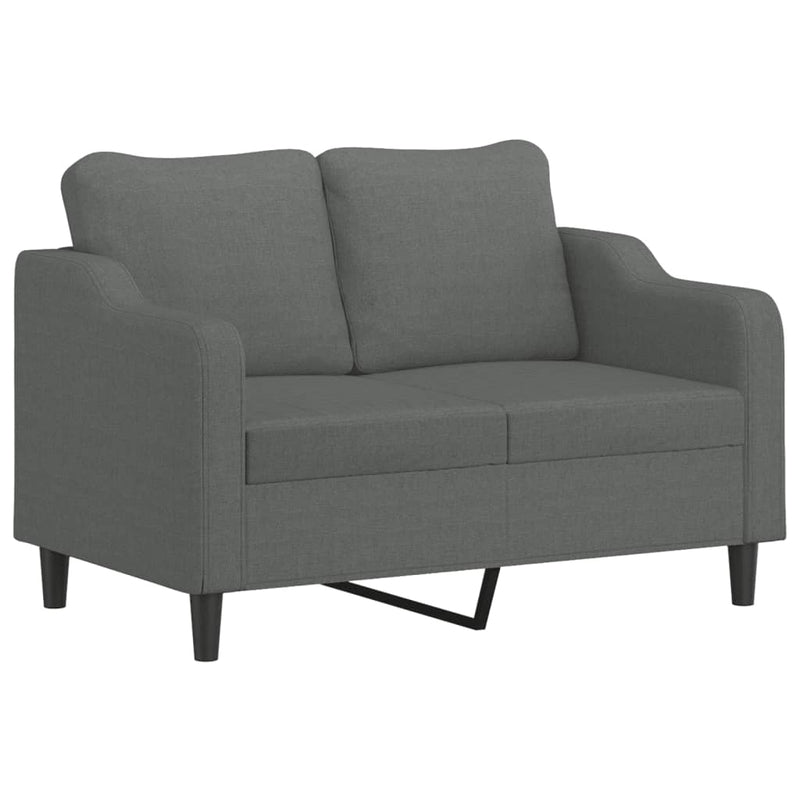 vidaXL 2-Seater Sofa Dark Grey 120 cm Fabric
